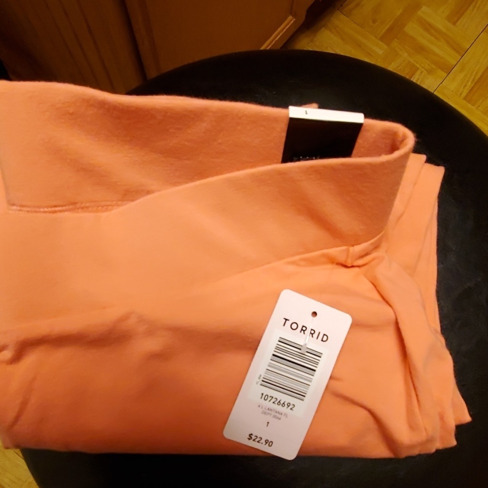 Torrid Coral/Salmon Color Full Length Leggings